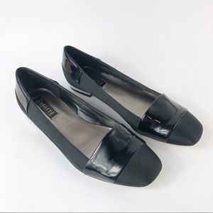 Abaete For Payless Black Faux Leather Flats Ballet